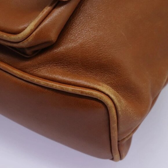 GUCCI Bamboo Backpack Leather Brown Gold - Picture 16 of 16